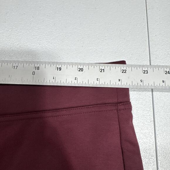 Isaac Mizrahi Live! Women's Pants Stretch Knit Stirrup Spiced Wine 2XP Petite - Picture 8 of 13